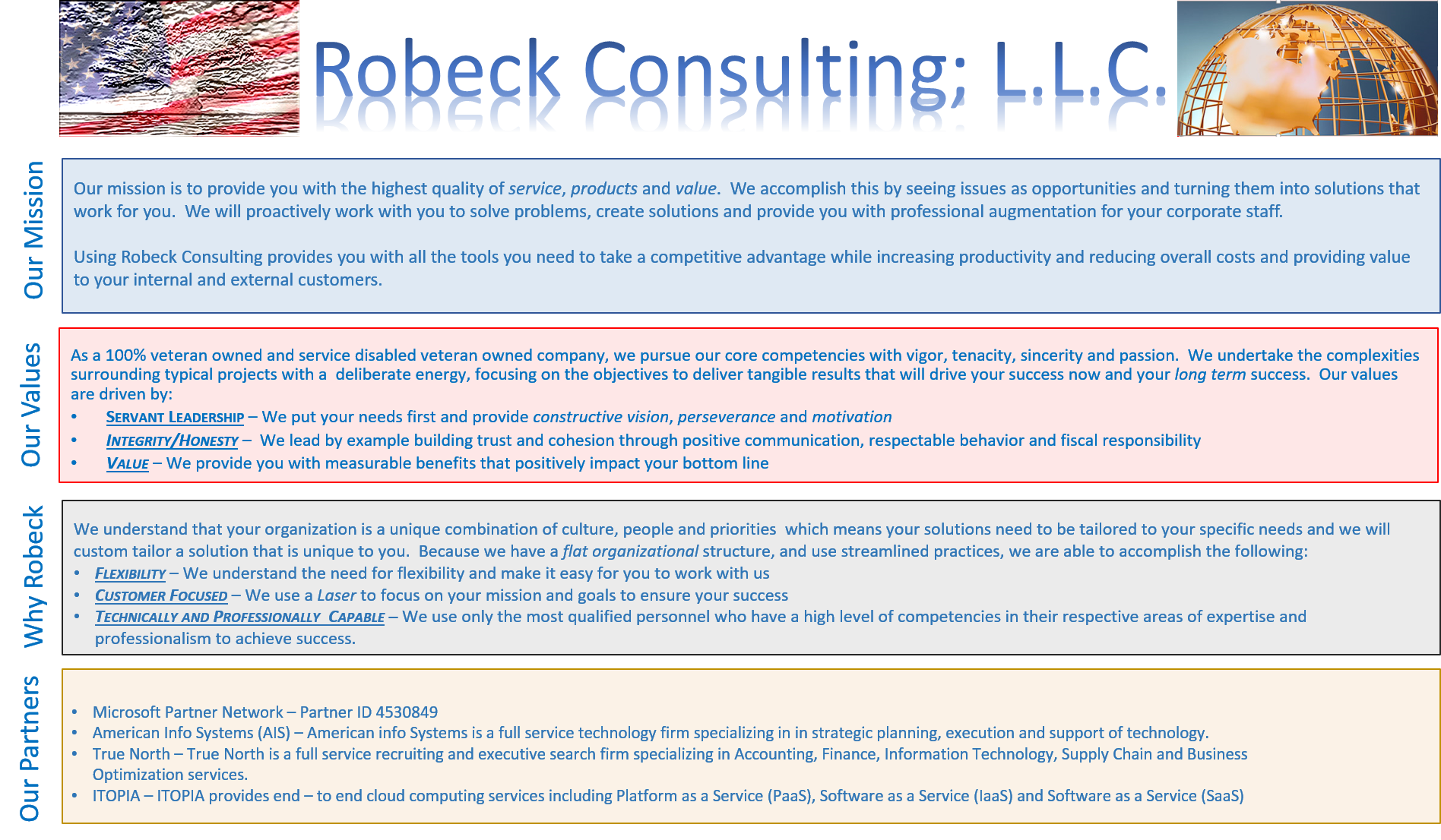 Capability Statement Page 2